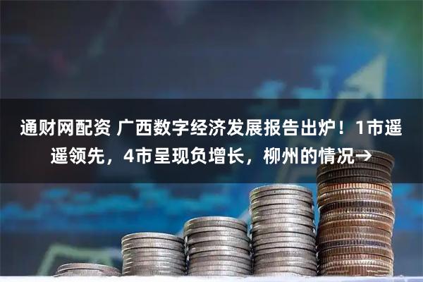 通财网配资 广西数字经济发展报告出炉！1市遥遥领先，4市呈现负增长，柳州的情况→